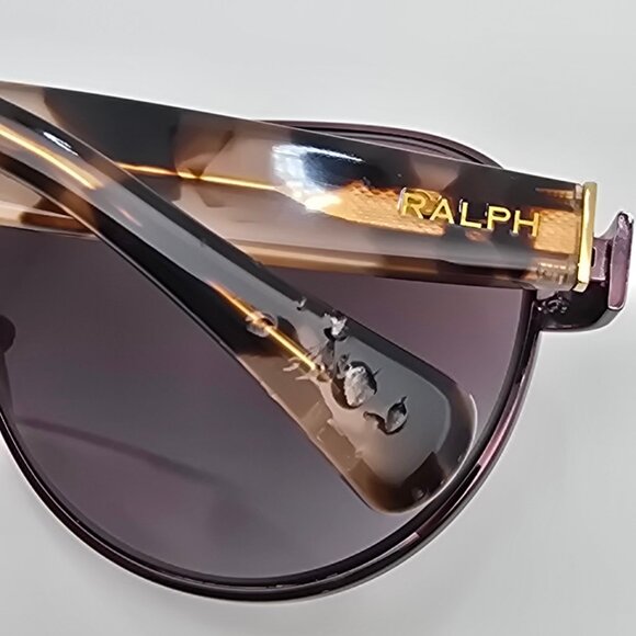 Ralph Lauren RA4096 249/62 Rose Tortoise Polarized Purple Len Aviator Sunglasses - Picture 11 of 16